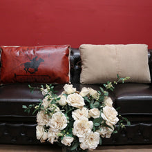 Load image into Gallery viewer, x SOLD Vintage Charleston Polo Cushions, Lounge Cushion, Pillows, Leather and Cushions B11208
