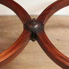 Load image into Gallery viewer, x SOLD Antique English Mahogany Side Table, Wine Table Lamp Table with Cross Stretcher B11100
