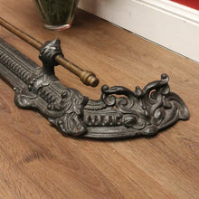 Load image into Gallery viewer, x SOLD Vintage Cast Iron and Brass Fire Fender, or Fire Place Curb. B11279
