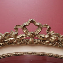 Load image into Gallery viewer, x SOLD Vintage Italian Mirror, Cream and Gilt Trim Wall Mirror, Bevelled Edge Mirror B11053
