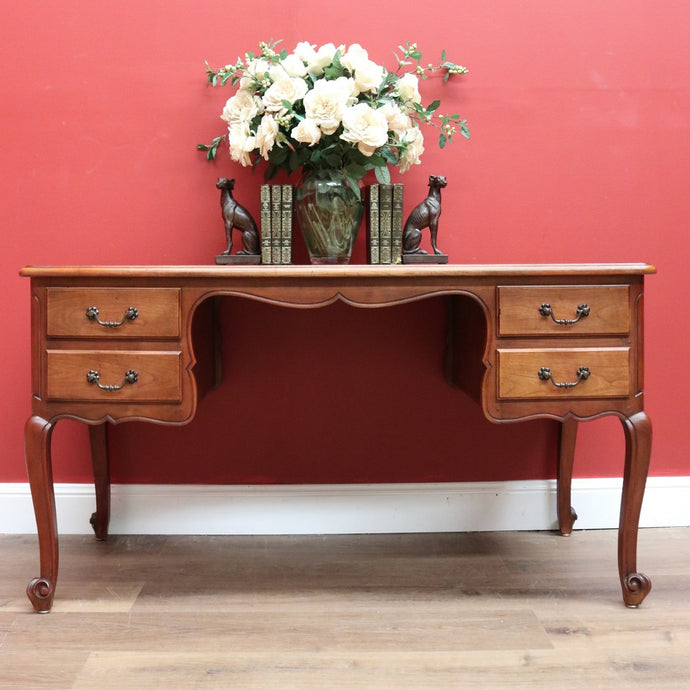 Vintage French Cherrywood 4 Drawer Office Writing Ladie Desk B10723