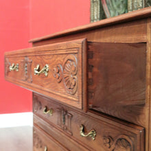 Load image into Gallery viewer, x SOLD Antique French Chest of Drawers, 3 Drawer Hall Table, Hall Cabinet Large Bedside B10296
