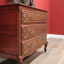 Load image into Gallery viewer, x SOLD French Chest of Drawers Vintage Hall Cupboard with Three Drawer Oak Hall Cabinet B10929

