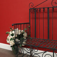 Load image into Gallery viewer, x SOLD Vintage French Wrought Iron Garden Chair, Seat Bench Chair Verandah Armchair. B10395
