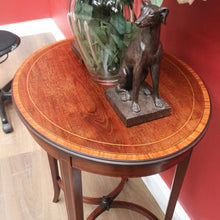 Load image into Gallery viewer, x SOLD Antique English Mahogany Side Table, Wine Table Lamp Table with Cross Stretcher B11100
