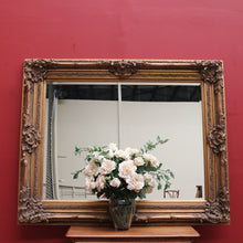 Load image into Gallery viewer, Vintage French Gilt Framed Mirror, Heavily Ornate Gilt Timber and Plaster Mirror B11113
