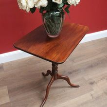 Load image into Gallery viewer, x SOLD Antique English Mahogany Writing or Reading Table, Tilt Top Wine Or Lamp Table B11247
