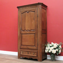 Load image into Gallery viewer, x SOLD Antique French Cloak Cabinet, French Hall Cupboard, Oak Wardrobe Armoire Drawer B10804
