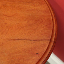 Load image into Gallery viewer, x SOLD Antique English Walnut Wine Table, Antique Circular Lamp or Pedestal Side Table. B9742
