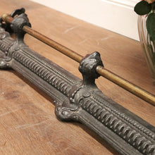 Load image into Gallery viewer, x SOLD Vintage Cast Iron and Brass Fire Fender, or Fire Place Curb. B11279
