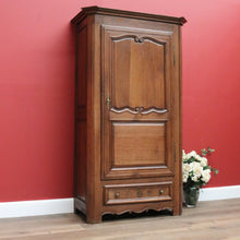 Load image into Gallery viewer, x SOLD Antique French Cloak Cabinet, French Hall Cupboard, Oak Wardrobe Armoire Drawer B10804
