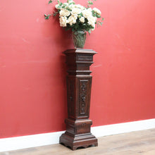 Load image into Gallery viewer, Antique French Oak Pedestal, Jardinière Stand, Plant Stand, Planter Pedestal B11201
