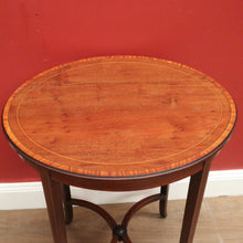 Load image into Gallery viewer, x SOLD Antique English Mahogany Side Table, Wine Table Lamp Table with Cross Stretcher B11100
