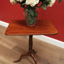 Load image into Gallery viewer, x SOLD Antique English Mahogany Writing or Reading Table, Tilt Top Wine Or Lamp Table B11247

