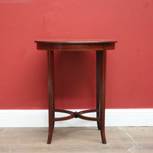 Load image into Gallery viewer, x SOLD Antique English Mahogany Side Table, Wine Table Lamp Table with Cross Stretcher B11100
