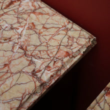 Load image into Gallery viewer, x SOLD Antique French Bedside Tables, Mahogany and Marble Lamp or Side Tables True Pair B11137
