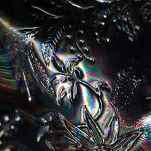 Load image into Gallery viewer, x SOLD Carnival Glass EMU, Black Amethyst Emu Bowl Australian Crown Crystal Master Bowl B11094
