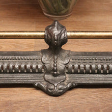 Load image into Gallery viewer, x SOLD Vintage Cast Iron and Brass Fire Fender, or Fire Place Curb. B11279
