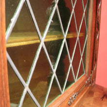 Load image into Gallery viewer, x SOLD Antique French Sideboard, Oak and Lead Light 2 Height Sideboard Cabinet Cupboard. B9840
