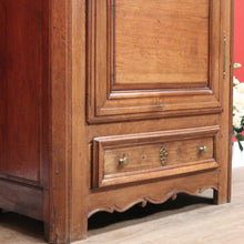 Load image into Gallery viewer, x SOLD Antique French Cloak Cabinet, French Hall Cupboard, Oak Wardrobe Armoire Drawer B10804
