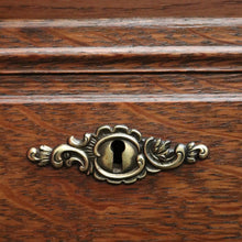 Load image into Gallery viewer, x SOLD French Chest of Drawers Vintage Hall Cupboard with Three Drawer Oak Hall Cabinet B10929
