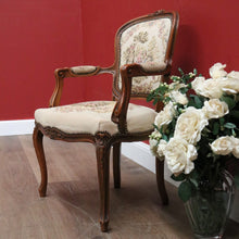 Load image into Gallery viewer, x SOLD Vintage French Armchair, French Tapestry Seat Back Armchair, Hall Bedroom Chair B11052

