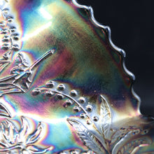Load image into Gallery viewer, x SOLD Carnival Glass EMU, Black Amethyst Emu Bowl Australian Crown Crystal Master Bowl B11094
