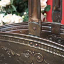 Load image into Gallery viewer, x SOLD Antique Belgian Umbrella Holder Stand, Pressed Brass Plant Holder Jardinière Pot. B10426
