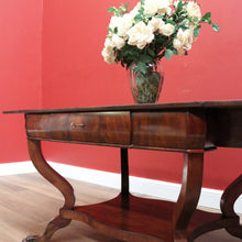 Load image into Gallery viewer, x SOLD Antique English Centre Table, Large Lamp or Side Table, Cushion Drawer Desk B10740
