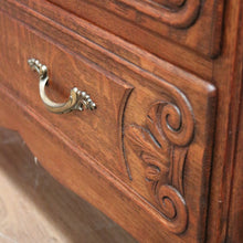 Load image into Gallery viewer, x SOLD French Chest of Drawers Vintage Hall Cupboard with Three Drawer Oak Hall Cabinet B10929
