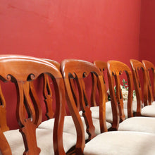 Load image into Gallery viewer, x SOLD Set of 12 Antique Dining Chairs, Antique English Mahogany Kitchen Chairs B11144

