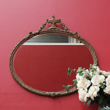 Load image into Gallery viewer, French Gilt Wall Mirror Oval Gilt Framed Bevelled Edge Hall Mirror Vanity Mirror B10310
