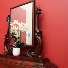 Load image into Gallery viewer, x SOLD Antique Dressing Table, Antique English Mahogany 6 Drawer Mirror Dressing Table. B9671
