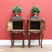 Load image into Gallery viewer, x SOLD Pair of Antique French Lamp Tables, Cabinets, Bedside Tables, Side Cupboards B10562
