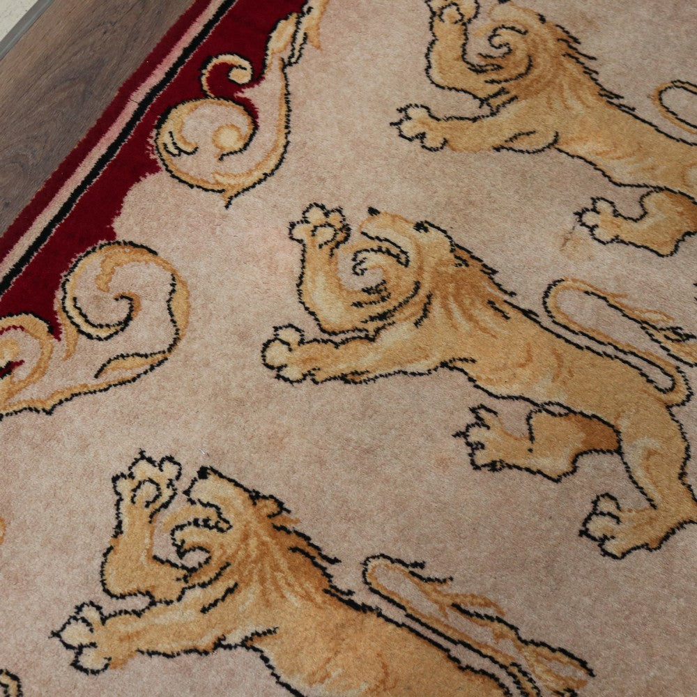 Coronation Rug E R x SOLD Antique Handmade Rug, c1952 Coronation of Her Majesty Queen Eli ...