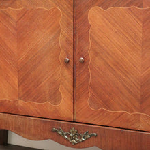 Load image into Gallery viewer, x SOLD Antique French China Cabinet, Walnut Drinks Hall Cupboard Marble Top Bookcase. B10332
