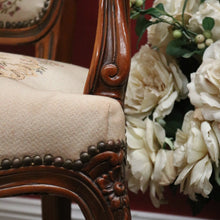 Load image into Gallery viewer, x SOLD Vintage French Armchair, French Tapestry Seat Back Armchair, Hall Bedroom Chair B11052
