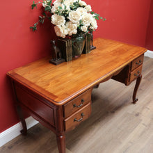 Load image into Gallery viewer, x SOLD Vintage French Cherrywood 4 Drawer Office Writing Ladies Desk B10723
