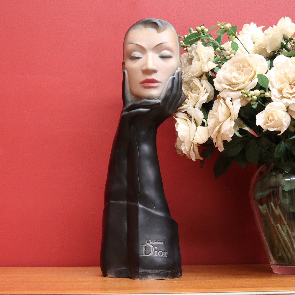 Christian Dior Paris Mannequin, 1930-1970 Shop Display Mannequin. Glove Face. B10474