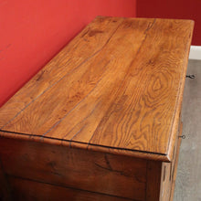 Load image into Gallery viewer, x SOLD Antique French Coffer, Oak Trunk Blanket Box. Chest of Drawers Trunk Linen Chest. B10190

