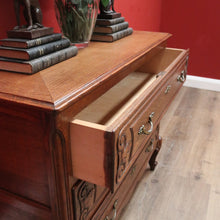 Load image into Gallery viewer, x SOLD French Chest of Drawers Vintage Hall Cupboard with Three Drawer Oak Hall Cabinet B10929
