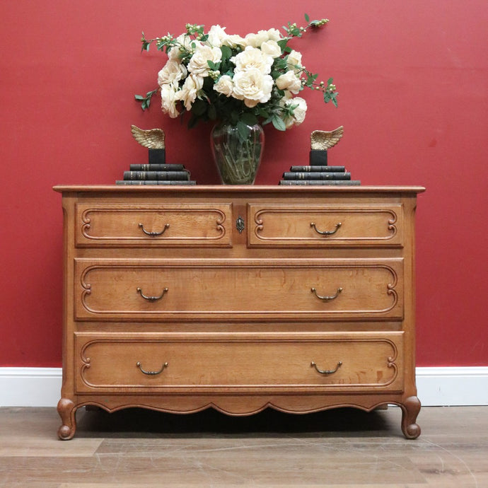 Antique French Chest of Four Drawers, Hall Cupboard, Antique Chest of Drawers B10885