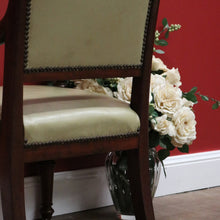 Load image into Gallery viewer, x SOLD Antique English Office Chair. Oak and Leather Hall Chair Armchair, Bedroom Chair B10673
