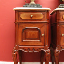 Load image into Gallery viewer, Antique French Bedside Tables, Antique French Lamp Tables, Side or Hall Cupboard B10753
