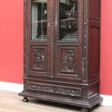 Load image into Gallery viewer, x Sold Antique Bookcase, Brittany, France Two Door Bookcase or China Display Cabinet B10454
