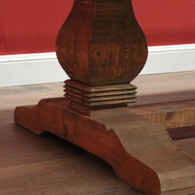 Load image into Gallery viewer, x SOLD Vintage French Style Country Dining Table, Slab Top Table, with large Pedestals B11239
