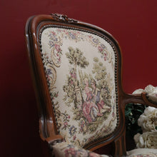 Load image into Gallery viewer, x SOLD Vintage French Armchair, French Tapestry Seat Back Armchair, Hall Bedroom Chair B11052
