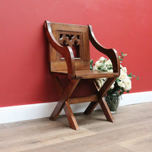 Load image into Gallery viewer, x SOLD Antique French Church Chair, Ecclesiastic Chair.  Hall Chair Desk Chair Armchair B10670

