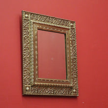 Load image into Gallery viewer, x SOLD Antique French Gilt Brass Wall Mirror, Wall Mirror, French Brass Cushion Mirror B10794
