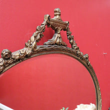 Load image into Gallery viewer, x SOLD French Gilt Wall Mirror Oval Gilt Framed Bevelled Edge Hall Mirror Vanity Mirror B10310
